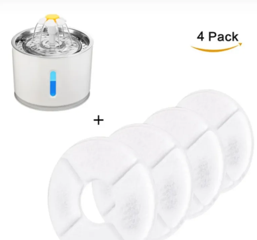 Automatic Pet Cat Water Fountain with LED Light